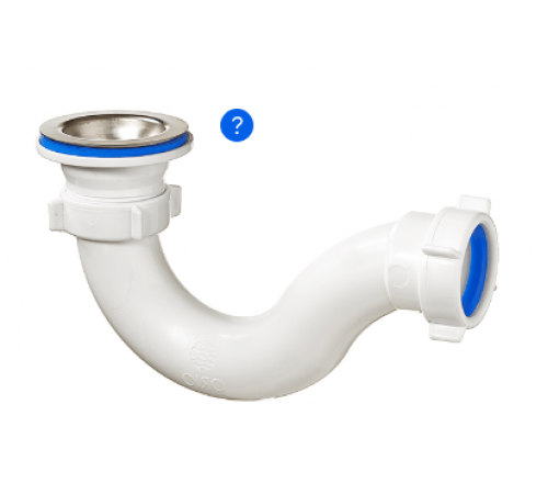 Сифон для душ. поддона круг. с метал. выпуском ОРИО А-4258 (75/шт)