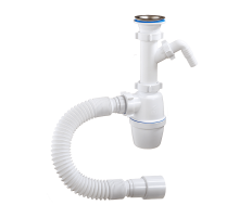 Сифон 1 1/2 x 40  с носиком и гофрой  ОРИО А-40059 (30/шт)