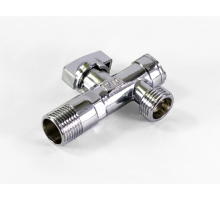 Кран угловой  1/2 х 1/2  с фильтром Тим (60/1)