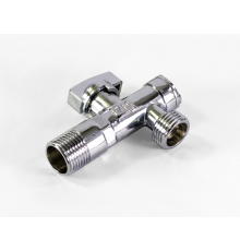 Кран угловой  1/2 х 1/2  с фильтром Тим (60/1)