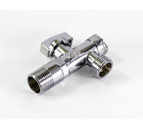 Кран угловой  1/2 х 1/2  с фильтром Тим (60/1)