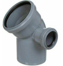 Отвод     ПВХ 110   45гр  с вых. 50 ( правый) (45/шт)  Политэк