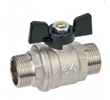 Кран шар. 1/2 ш/ш бабочка (327)  BgT (80/20)