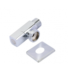 Угл. кран 1/2 х 3/4 с отрожателем хром Тим (50/1)