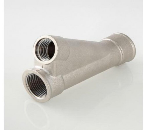 Тройник косой для Гильзы под погружной датчик температуры  1/2*3/4 ( 30/1) ТИМ (греющий кабел)