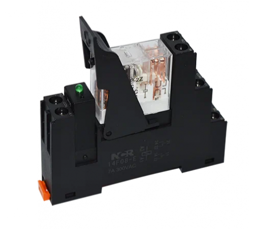 Реле промежуточное на DIN рейку,12V DC в сборе