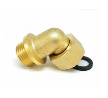 Уголок. с накидной гайкой и плоской прокладкой 1/2 TIM (150/5)