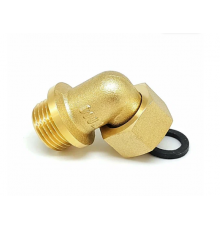 Уголок. с накидной гайкой и плоской прокладкой 1/2 TIM (150/5)