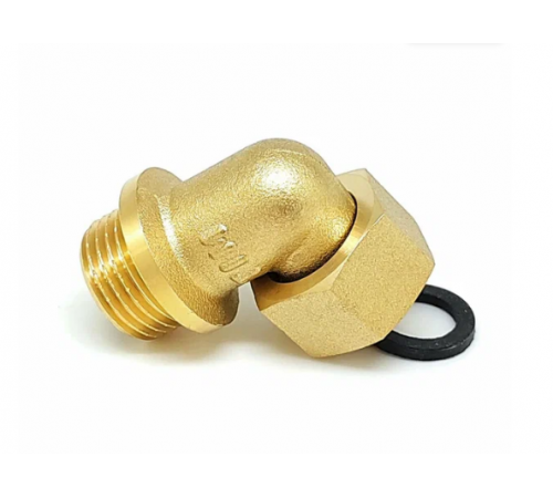 Уголок. с накидной гайкой и плоской прокладкой 1/2 TIM (150/5)