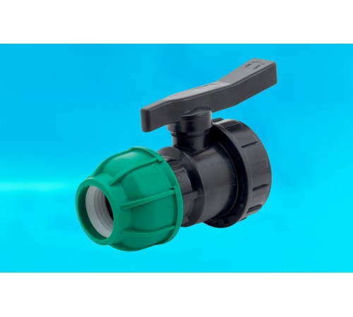 Кран шар.разъемный ПНД 20 х 1/2 ВР (60/шт) политэк