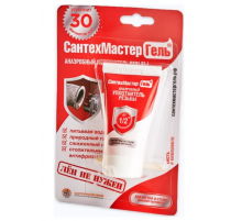 Гель красный тюбик 60 гр. в блистере Сантехмастер (25/шт)