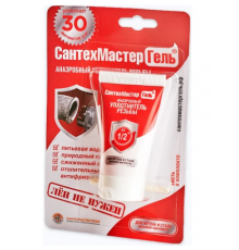 Гель красный тюбик 60 гр. в блистере Сантехмастер (25/шт)