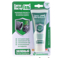 Гель зеленый тюбик 60 гр. в блистере Сантехмастер (25/шт)
