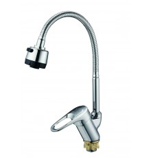 Смеситель для кухнии с пружиной на гайке  Wassernova   20089    (20/шт)