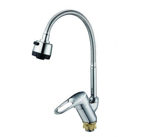 Смеситель для кухнии с пружиной на гайке  Wassernova   20089    (20/шт)