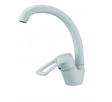 Смеситель для кухни бок. белый LOP4-A043 KW SOLONE