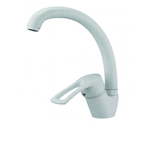 Смеситель для кухни бок. белый LOP4-A043 KW SOLONE