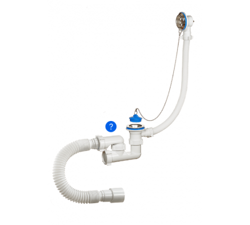 Сифон 1 1/2 х 40   для ванны квадр.колено  с гофрой  ОРИО А-80089 (28/шт)