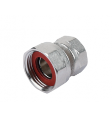 Полусгон с нак. гайкой и вр. резьбой 1*3/4 ZEISSLER (100/10) никел.