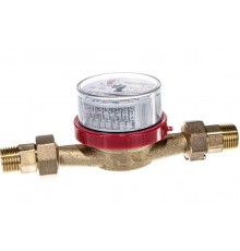 Счетчик для воды ЭКО  1/2 -15  универсальный (L-110) (с амер) 20 штук в пачке