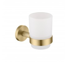 Настенный стеклянный стакан  (матовое золото ) 9525 matt gold Kern (20шт)