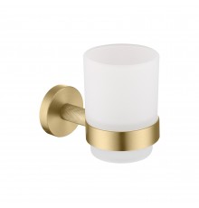 Настенный стеклянный стакан  (матовое золото ) 9525 matt gold Kern (20шт)