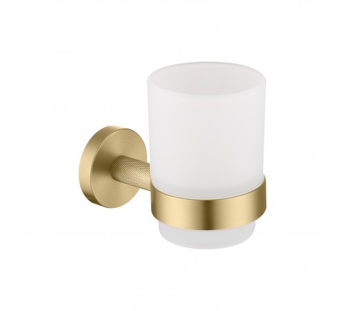 Настенный стеклянный стакан  (матовое золото ) 9525 matt gold Kern (20шт)