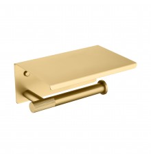 Бумагодержатель с полкой (матовое золото ) 9528 matt gold (20шт)