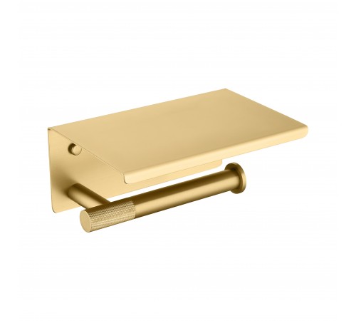 Бумагодержатель с полкой (матовое золото ) 9528 matt gold (20шт)