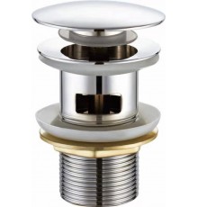 Донный клапан 32 для раковины C-2002  Kern (50/шт) с переливом (большой) Chrome