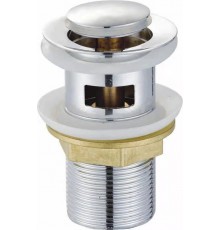 Донный клапан 32 для раковины C-2010  Kern (50/шт) с переливом (мал) Chrome