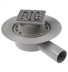 Трап для душевой с сухим затвором угловой  15*15см Тим (4/1)