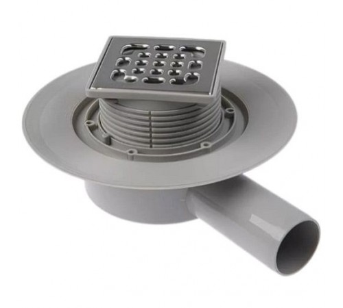 Трап для душевой с сухим затвором угловой  15*15см Тим (4/1)