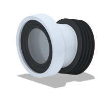 Трубка фановая ф 110 х 14 (эксцентрик) короткая Ани W1228(45/шт)