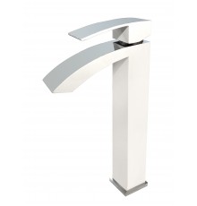 Смеситель для раковины высокий  1565 White Kern (10/шт)