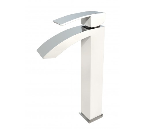 Смеситель для раковины высокий  1565 White Kern (10/шт)