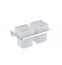 Настенный стеклянный стакан двойной 9504 CR Kern (20шт)