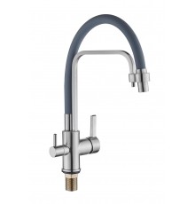 Смеситель для кухни  7037-21-210  сатин  питевой Vedouci