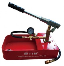 Опрессовочный ручной  насос (60бар/5л) Тим