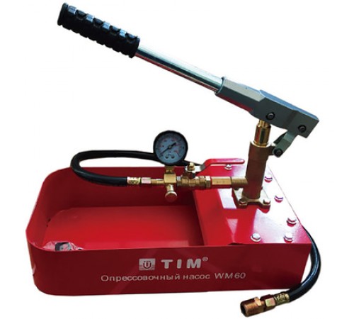 Опрессовочный ручной  насос (60бар/5л) Тим