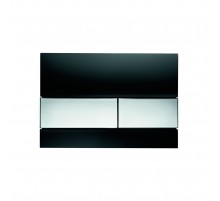 TECE клавиша смыва  9240807 стеклянная Стекло черное; клавиши Хром глянцевый