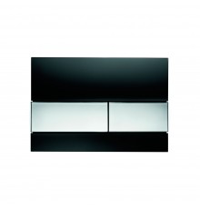 TECE клавиша смыва  9240807 стеклянная Стекло черное; клавиши Хром глянцевый