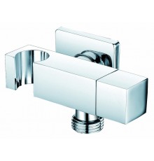 Выход с держателем и с краном квадр. 4050 Керн (50/шт)