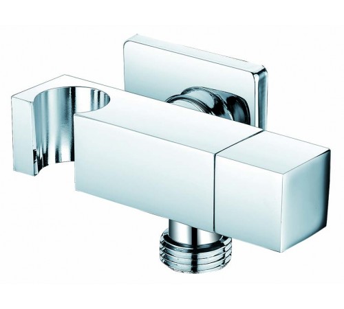 Выход с держателем и с краном квадр. 4050 Керн (50/шт)