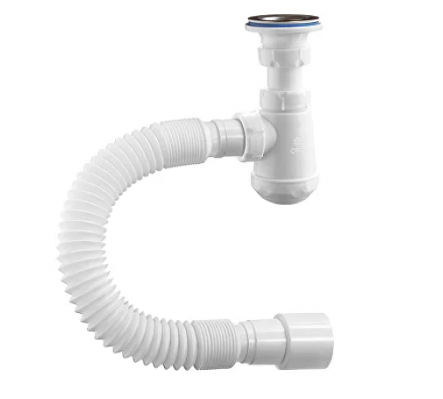 Сифон Чик 1 1/4 х 32 бутылочный с гофрой 32-40/50 (650мм) Орио М-32020 (50/шт)