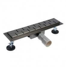 Трап с решеткой цвет вороненная сталь 70 * 400 Тим (4/1)