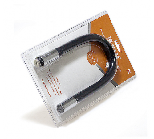 Гусак для смесителя черный  ТИМ (20/шт)