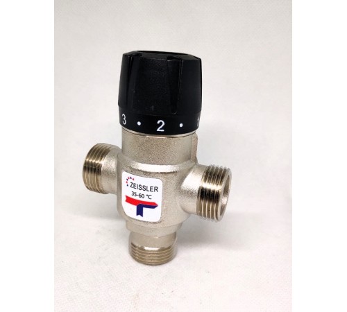 Термостатический смесительный  клапан 3/4 нр 35-60*С KV1.6(30/1) Zeissler