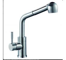Смеситель для кухни с вытяжным изливом нерж. Zap4-E090