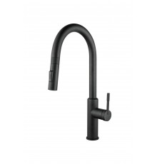 Смеситель для кухни выдвижной черный 2021 black КЕРН (8 штук)